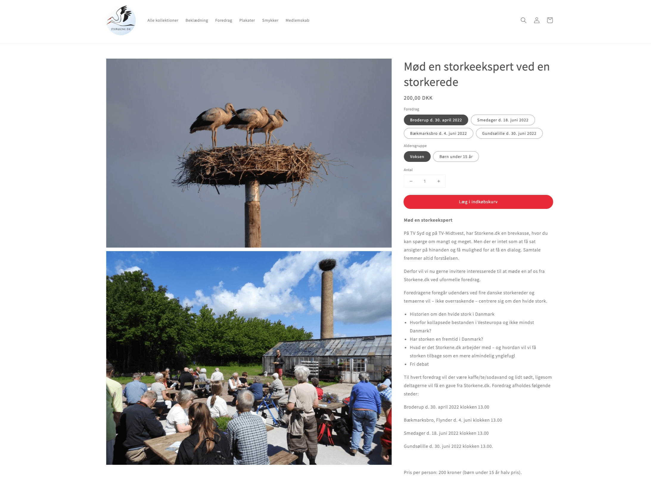 Storkene webshop - Buy a membership
